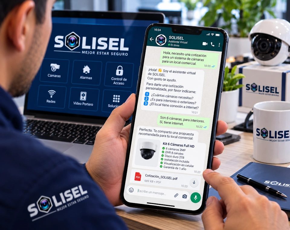 Conversación de WhatsApp atendida por un asistente virtual con inteligencia artificial